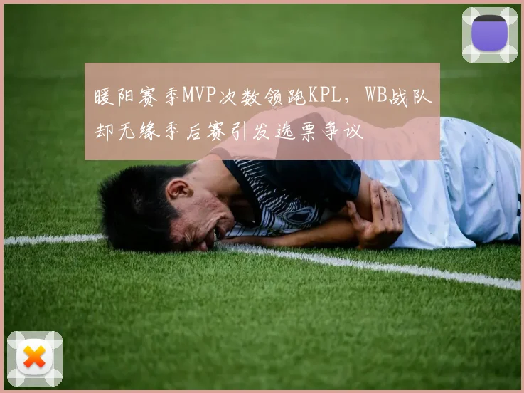 暖阳赛季MVP次数领跑KPL,WB战队却无缘季后赛引发选票争议